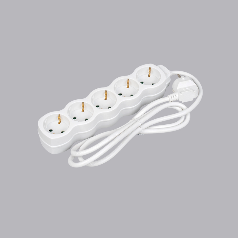 LOG-05 German type gourd shaped 5-way power strip Multi-Socket