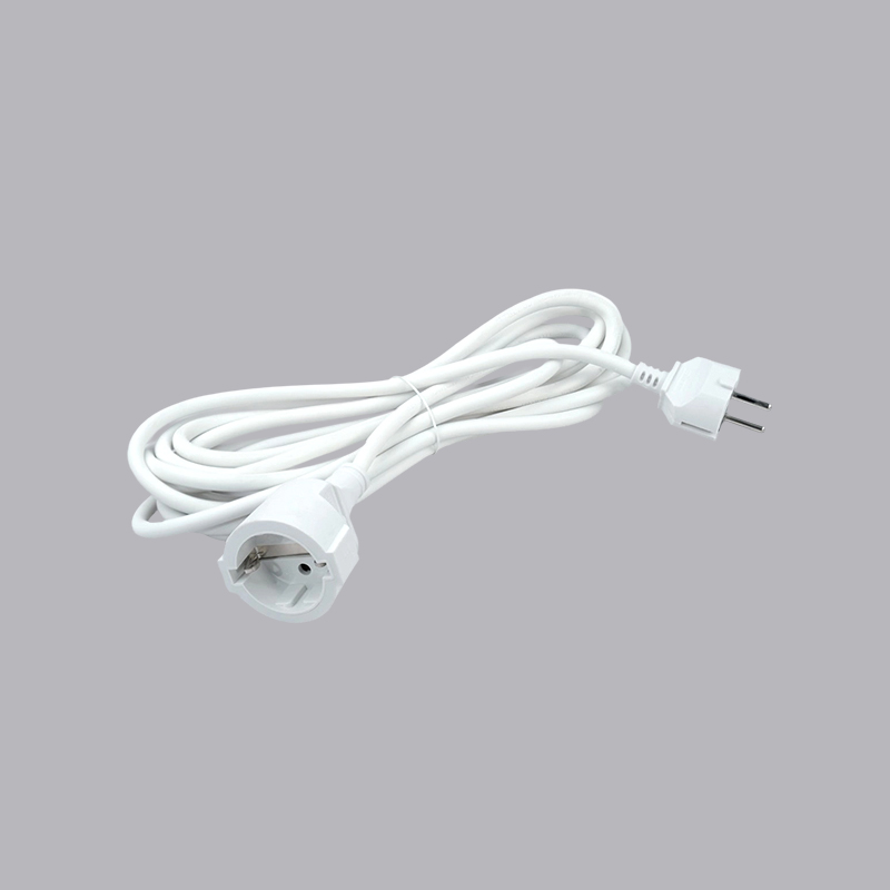 G2-1C German type straight plug extension cord