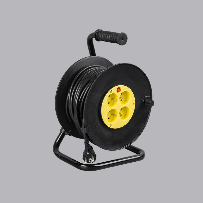 F4R-50 French type iron frame 50m cable reel