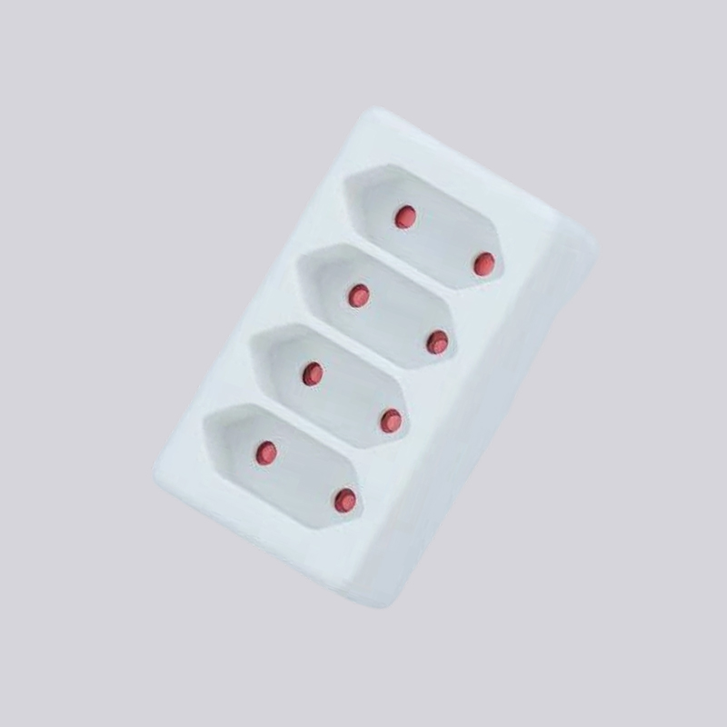 G01/4 german type four flat plugs adaptor